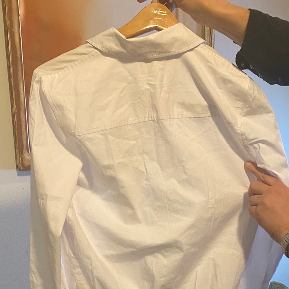 L'AGENCE White Casual Button-Down Shirt - Picture 5 of 5